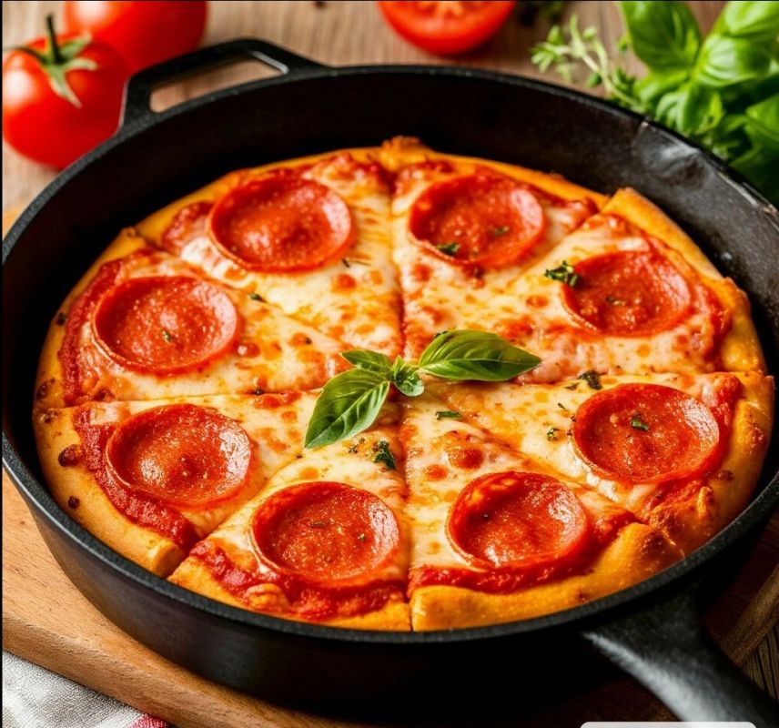 Ленивая пицца на сковороде: удовольствие за 15 минут