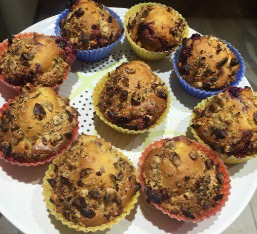 Маффины со смородиной: Пошаговый рецепт