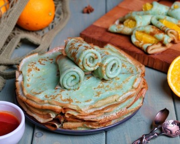 Удивительные блины цвета Тиффани