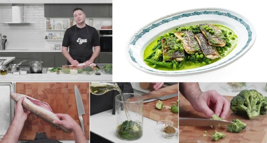 Вкусный ужин за полчаса: Как приготовить кефаль с зелёным соусом карри