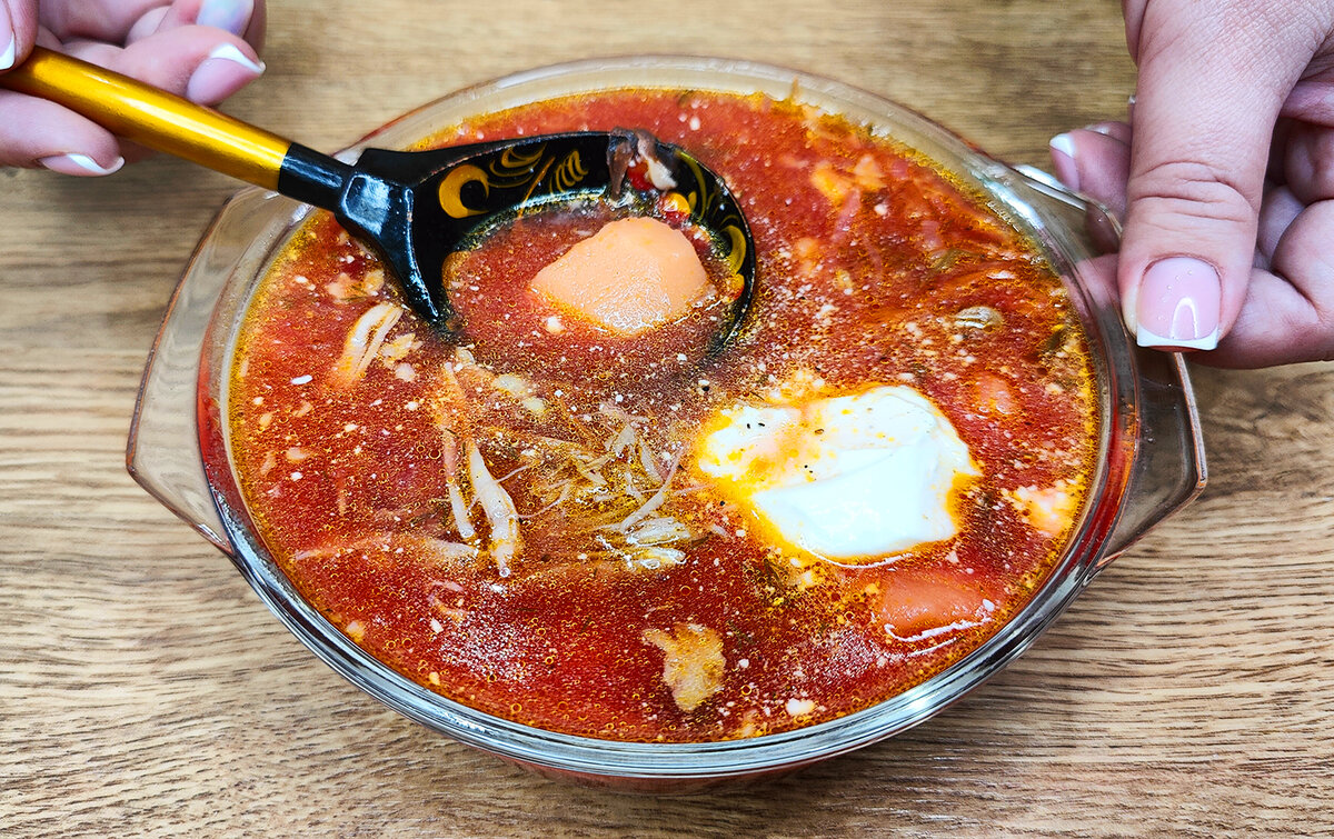 Уютный борщ с шеями индейки: погружение в домашний комфорт