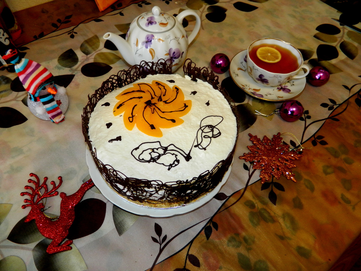 Нежный домашний персиковый торт: идеальный десерт для праздников