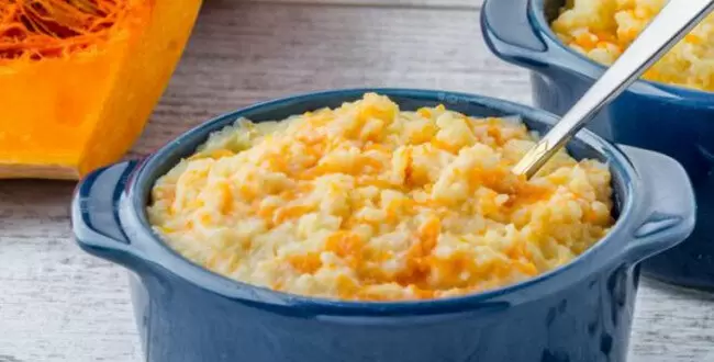 Тыквенная каша с пшеном на молоке