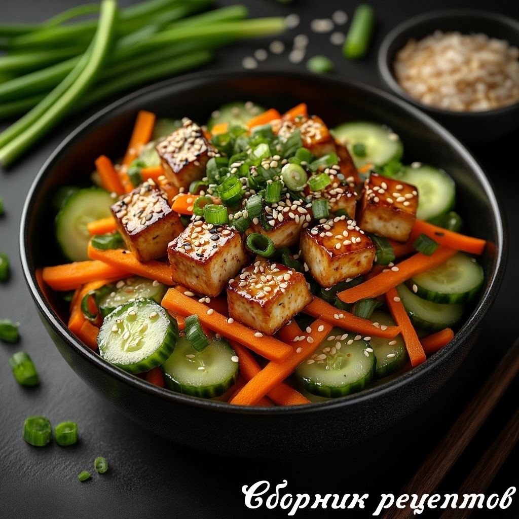 Салат с жареным тофу: вкусное открытие для любителей легких блюд