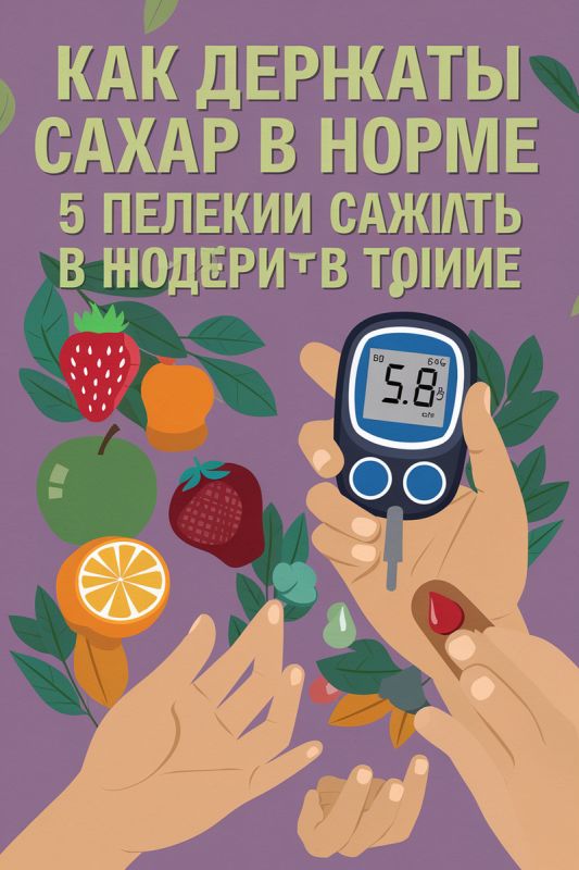 Эффективные подходы к контролю уровня сахара в крови